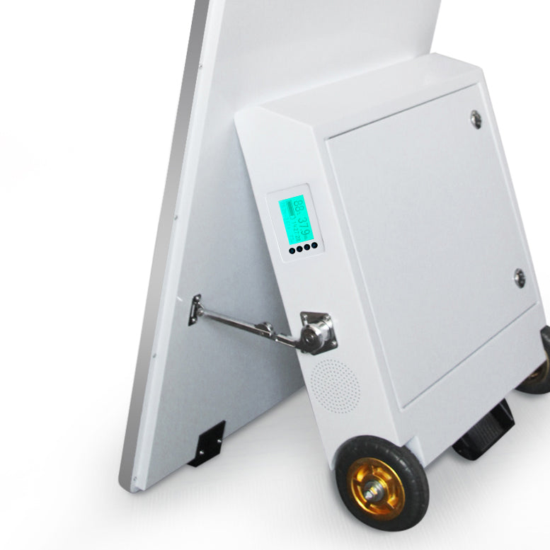 Digitaler Kundenstopper 43 Zoll 400 bis 1500 cd/m² mit Akku, tragbar, in Weiß oder Schwarz, für den Außenbereich