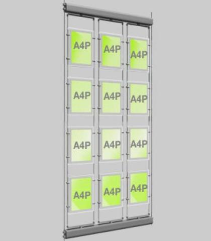 LED Schaufenster Display drehbar DIN A4 Hochformat - Digitale Werbedisplays - Modulare Displays® - München