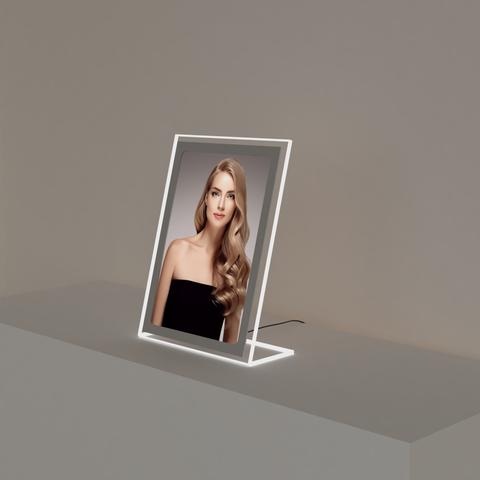 LED Acryl - Tischaufsteller Menükartenhalter - Digitale Werbedisplays - Modulare Displays® - München