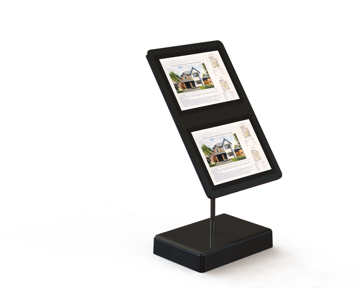 FREISTEHENDES LED-DISPLAY CLARALIGHT mit 2, 4 oder 6x DIN A3 LED Postertaschen