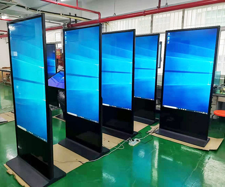 Kundenstopper Digital Signage, freistehend mit Android, 43", 49" und 55"