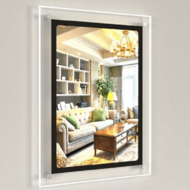 LED Acryl- Posterhalterung für Wandmontage DIN A0-DIN A4