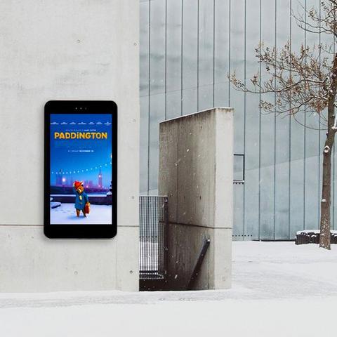 Digitaler Werbebildschirm 22" - 86" 2500 cd/m², für Außenbereich (IP65) - Wandmontage - Digitale Werbedisplays - Modulare Displays® - München