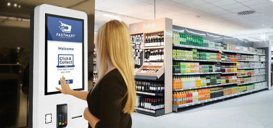 MultiTouch Selbstbedienungs - Terminal 27 Zoll - Digitale Werbedisplays - Modulare Displays® - München