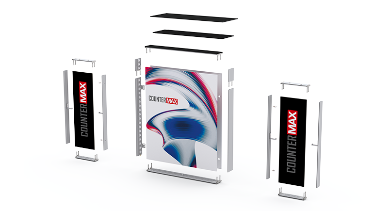 LED Messetheke mit Pult COUNTER MAX