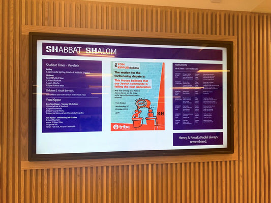 4K Großformat Digitale Werbedisplays mit 65", 75" oder 86" - Digitale Werbedisplays - Modulare Displays® - München