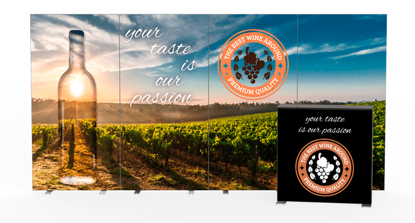 LED Messetheke 100x104x40 cm - Digitale Werbedisplays - Modulare Displays® - München