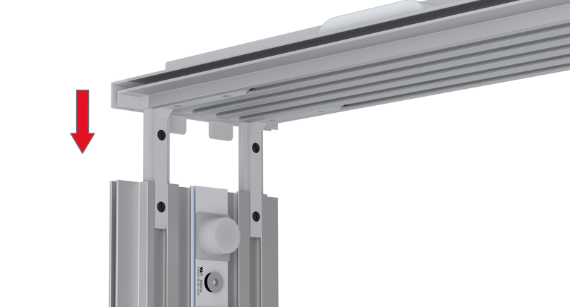 LED Messetheke 100x104x40 cm