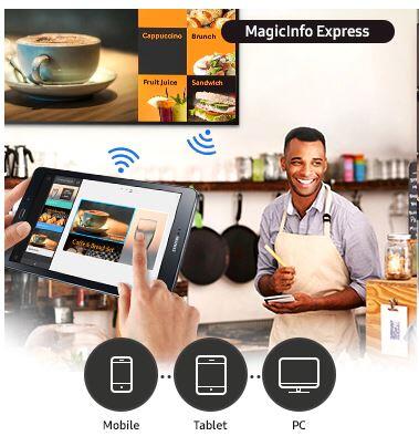 Samsung Menüboard 3x 43 Zoll - Digitale Werbedisplays - Modulare Displays® - München