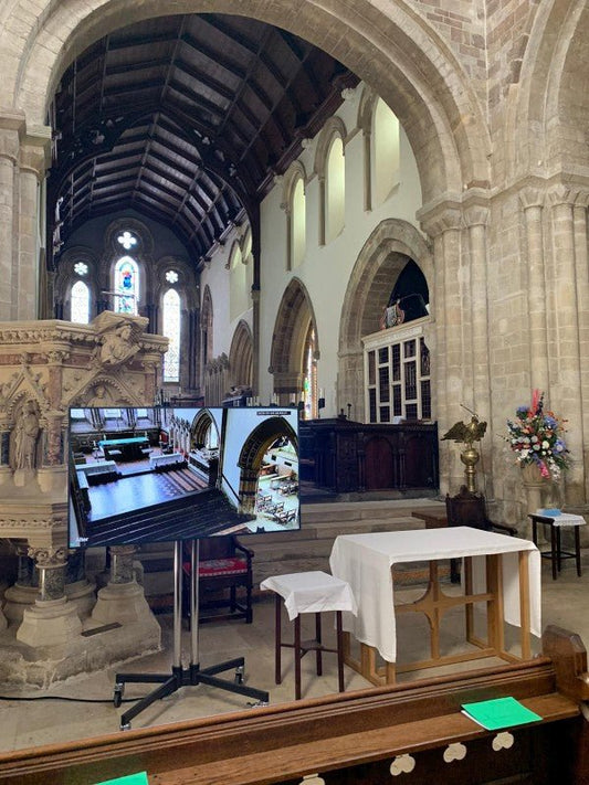 Digitaler Werbebildschirm in verschiedenen Größen 32 bis 86" - Digitale Werbedisplays - Modulare Displays® - München