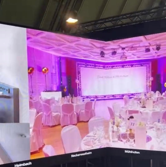 Wie Sie mit Digital Signage Displays Ihre Firmenpräsentation auf Messen sichtbar erfolgreicher machen - Digitale Werbedisplays - Modulare Displays® - München