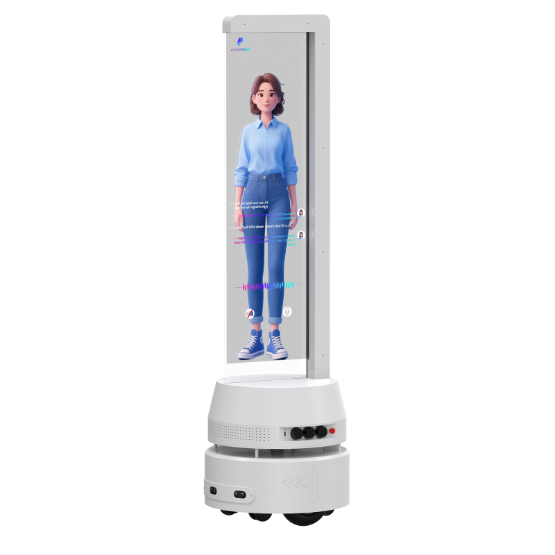 KI-Werberoboter mit Transparent-OLED & Digital Human (30/48/55")