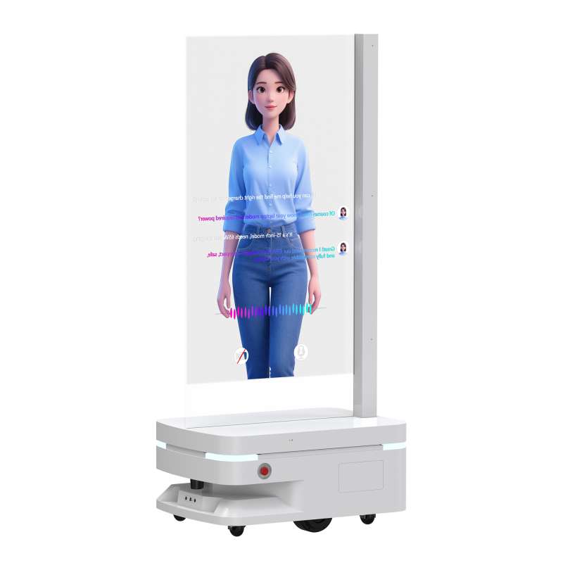 KI-Werberoboter mit Transparent-OLED & Digital Human (30/48/55")
