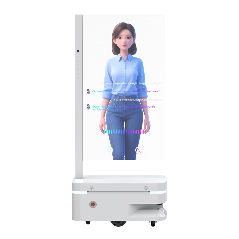 KI-Werberoboter mit Transparent-OLED & Digital Human (30/48/55")