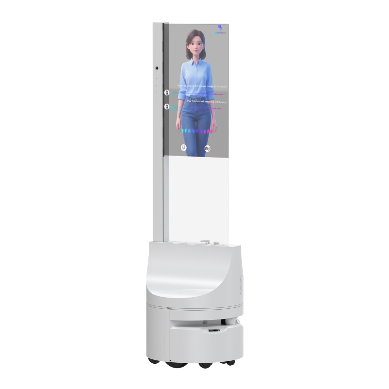 KI-Werberoboter mit Transparent-OLED & Digital Human (30/48/55")