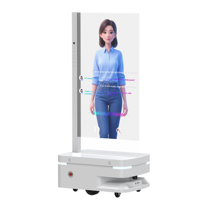 KI-Werberoboter mit Transparent-OLED & Digital Human (30/48/55")