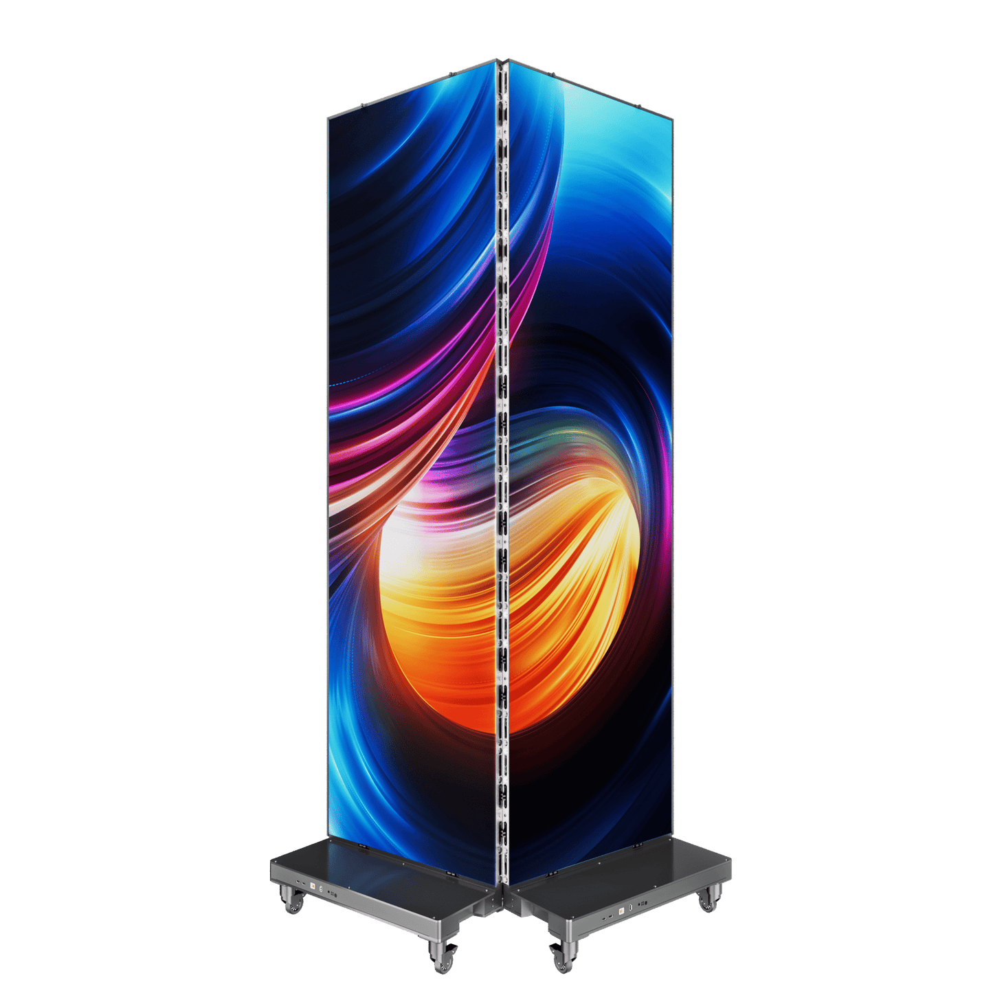 NEU! Faltbarer LED - Poster Display P1,8 - Die Zukunft der Digitalen Werbung - Digitale Werbedisplays - Modulare Displays® - München