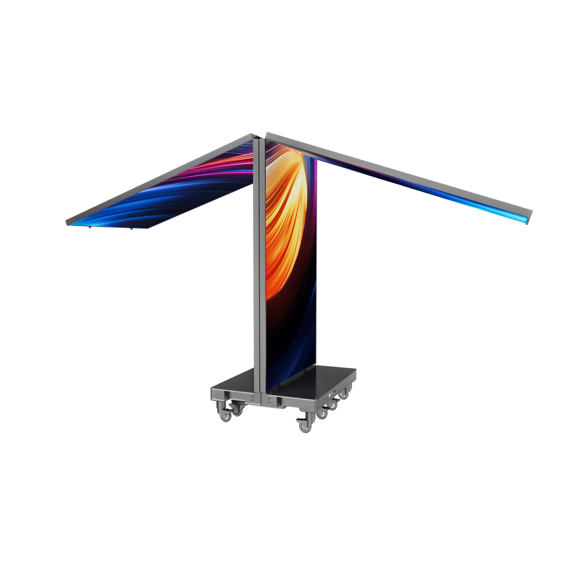 NEU! Faltbarer LED - Poster Display P1,8 - Die Zukunft der Digitalen Werbung - Digitale Werbedisplays - Modulare Displays® - München