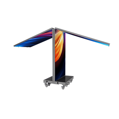 NEU! Faltbarer LED - Poster Display P1,8 - Die Zukunft der Digitalen Werbung - Digitale Werbedisplays - Modulare Displays® - München