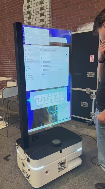KI-Werberoboter mit Transparent-OLED & Digital Human (30/48/55")