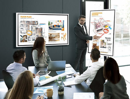 Samsung Flip 2, 55 zoll und 65 zoll Flip Chart Samsung - Digitale Werbedisplays - Modulare Displays® - München
