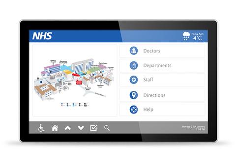 MultiTouch Android- Werbebildschirm für Bodenständer, Decken- oder Wandhalterung, 22" - 55"