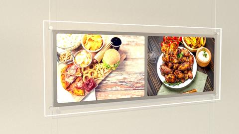 LED Posterhalter Multi Kit 2xDIN A3 in Querformat - Digitale Werbedisplays - Modulare Displays® - München