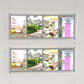 Led Schaufenster Display Multikit 4 DIN A4 Hochformat mit frontaler Befestigung