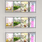 Led Schaufenster Display Multikit 4 DIN A4 Hochformat mit frontaler Befestigung