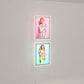 Seilsystem LED Acryl- Posterhalter Hochformat mit frontaler Befestigung DIN A1