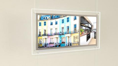 MULTI LED Acryl - Werbetafeln KIT DIN A4 + DIN A3 - Digitale Werbedisplays - Modulare Displays® - München