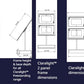 FREISTEHENDES LED-DISPLAY CLARALIGHT mit 2, 4 oder 6x DIN A3 LED Postertaschen