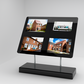 FREISTEHENDES LED-DISPLAY CLARALIGHT mit 2, 4 oder 6x DIN A3 LED Postertaschen