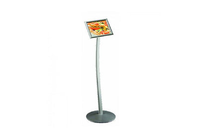Gewölbter Infoständer DIN A3 und DIN A4 - Digitale Werbedisplays - Modulare Displays® - München