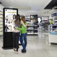 Digitale Info- Stele mit Multi-Touchscreen und Android Media Player, in Weiß oder Schwarz mieten