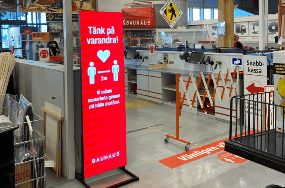 LED Videowand Freistehend - Totem Indoor P2 - P3 Videowall - Digitale Werbedisplays - Modulare Displays® - München