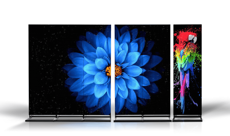 LED Videowand Freistehend - Totem Indoor P2 - P3 Videowall - Digitale Werbedisplays - Modulare Displays® - München