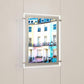 Seilsystem mit doppelseitigen LED Postertaschen DIN A4, mit seitlicher Befestigung
