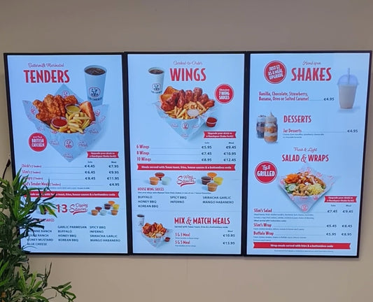 Digitale Menütafel 32" - 55" - Digital Menu Board