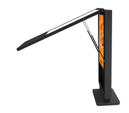 Freistehendes Werbedisplay für Außenbereich 43 Zoll bis 86 Zoll - digitale Werbung - Digitale Werbedisplays - Modulare Displays® - München