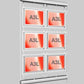 Rotierende Led Schaufenster Displays mit Acryl- Postertaschen DIN A3 - Digitale Werbedisplays - Modulare Displays® - München
