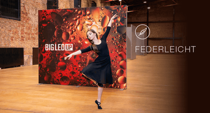 LED Textil - Spannrahmen in verschiedene Breiten, inkl. Textildruck - Digitale Werbedisplays - Modulare Displays® - München