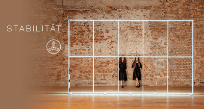 LED Textil - Spannrahmen in verschiedene Breiten, inkl. Textildruck - Digitale Werbedisplays - Modulare Displays® - München