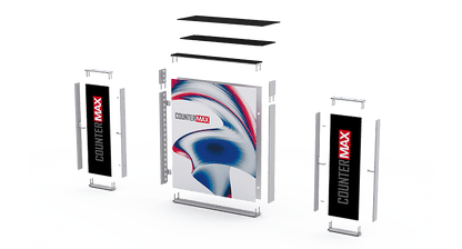 LED Messetheke mit Pult COUNTER MAX - Digitale Werbedisplays - Modulare Displays® - München