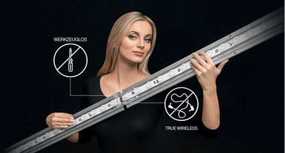 LED Textil - Spannrahmen LED Pressewand freistehend, in verschiedenen Breiten und Höhen - Digitale Werbedisplays - Modulare Displays® - München