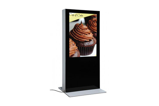 Digital Signage Stele, doppelseitig 43" - 55"