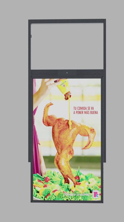 Schaufenster Werbedisplay digital, 49" und 55", 3500 cd/m²/ 1000 cd/m²
