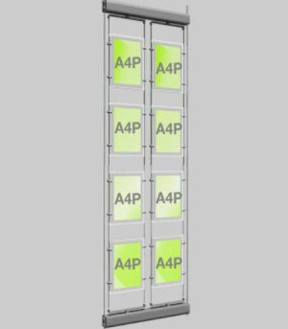 LED Schaufenster Display drehbar DIN A4 Hochformat - Digitale Werbedisplays - Modulare Displays® - München
