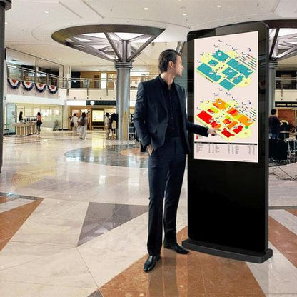 Digitale Info - Stele mit Multi - Touchscreen für Events mieten - Digitale Werbedisplays - Modulare Displays® - München