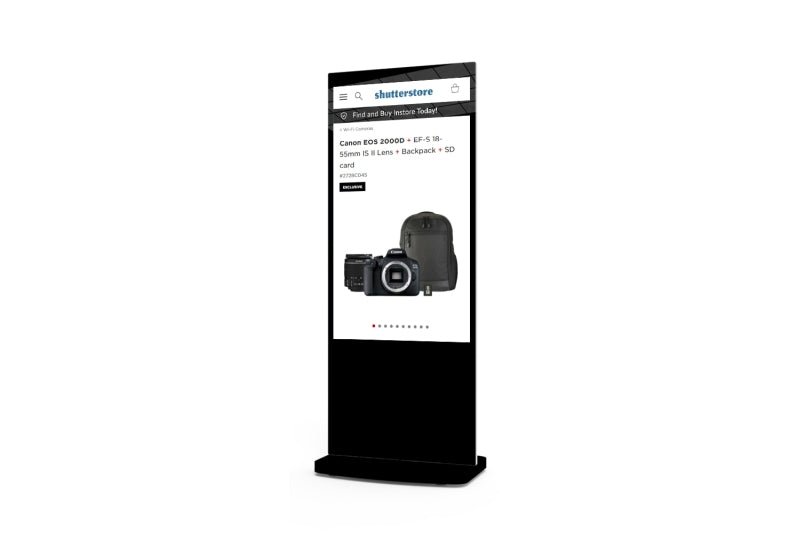 Digitale Infostele Retail Interaktiv für Empfangsbereich – Modulare Displays® - München